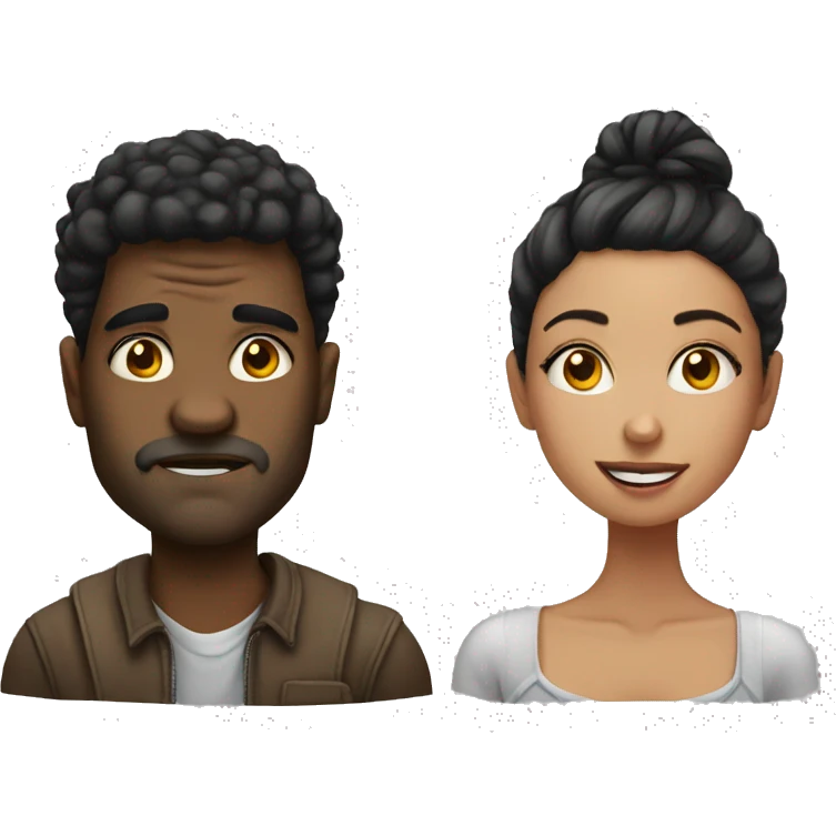 Ugly guy with a beautiful girl  emoji