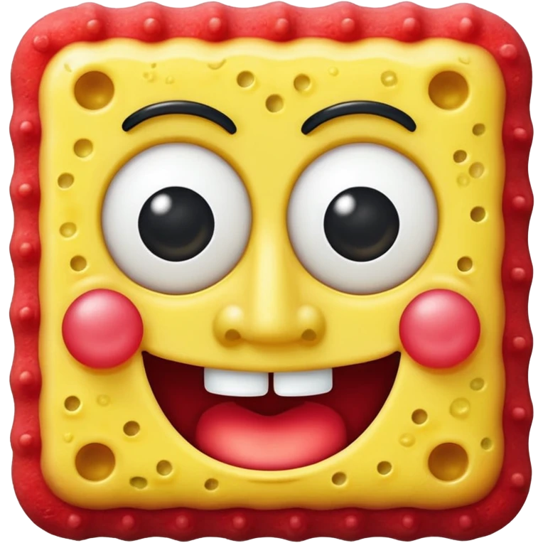 spongebob in red  emoji