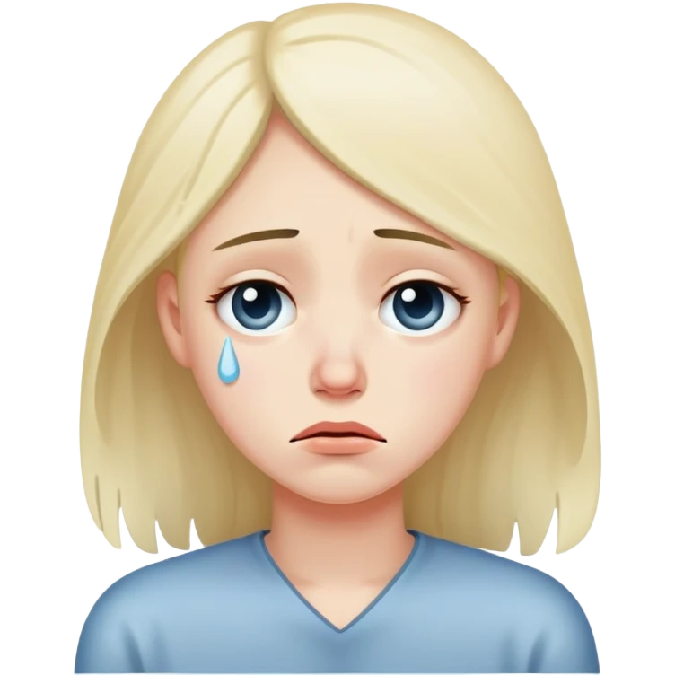 sad mood face with tears emoji