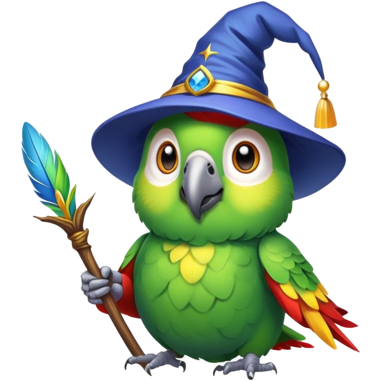 parot  wizard emoji