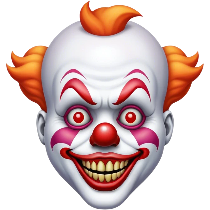 scary clown emoji