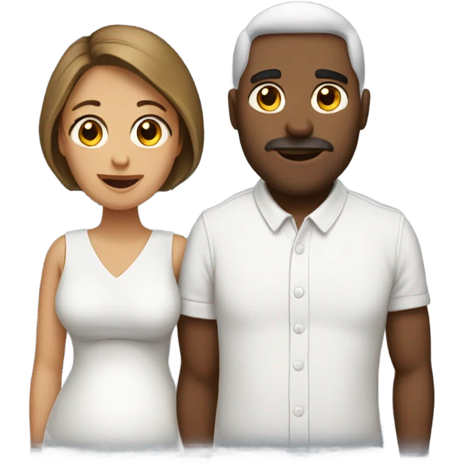 pareja blanca embarazada  emoji