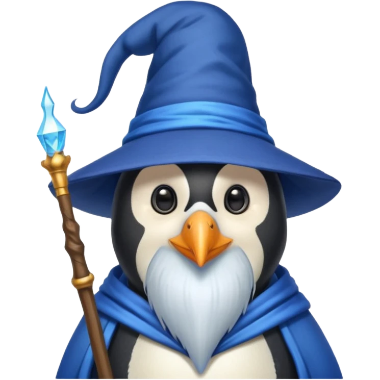 Penguin Wizard emoji