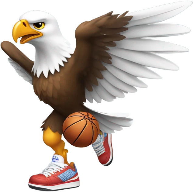 Eagle playing basketball emoji