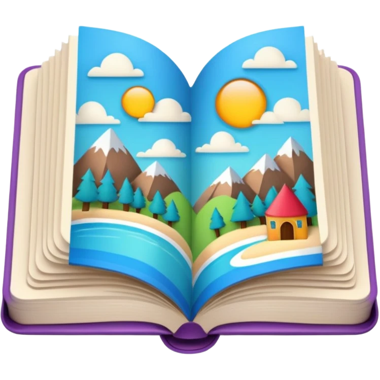 a story picture foldable book emoji