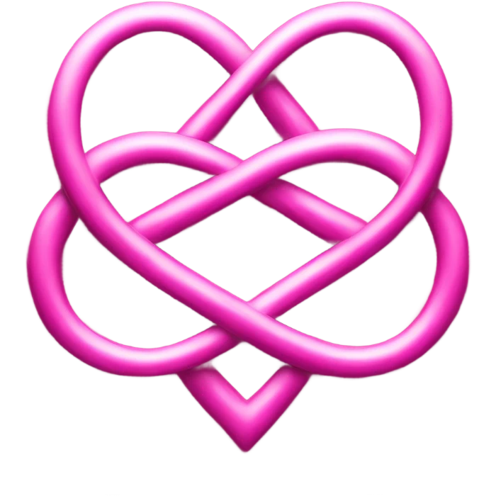 Infinity love pink  emoji