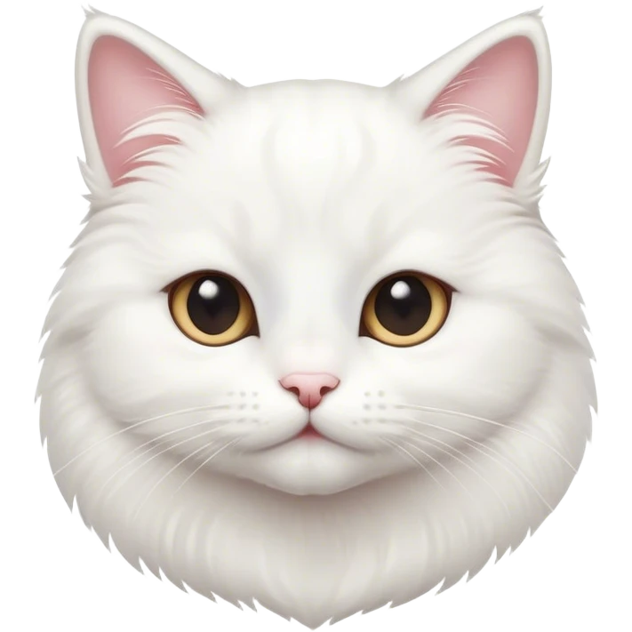 cute white cat emoji