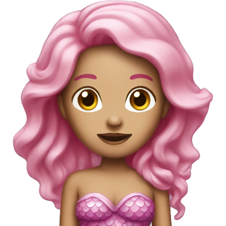 pink mermaid emoji