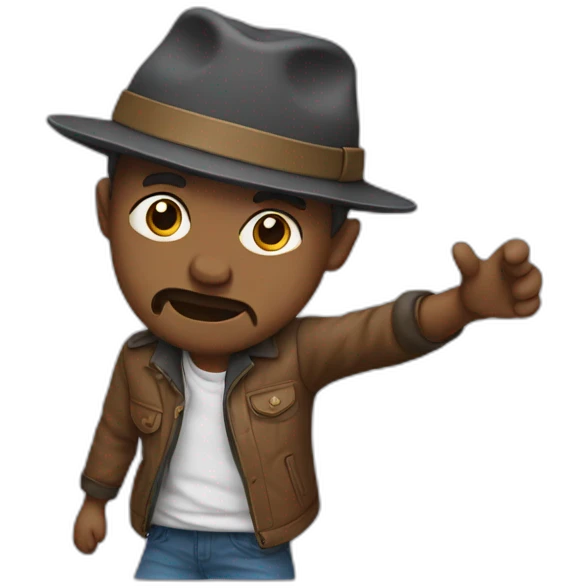 Papa qui dab emoji