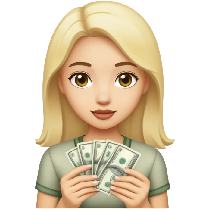 Girl cash emoji