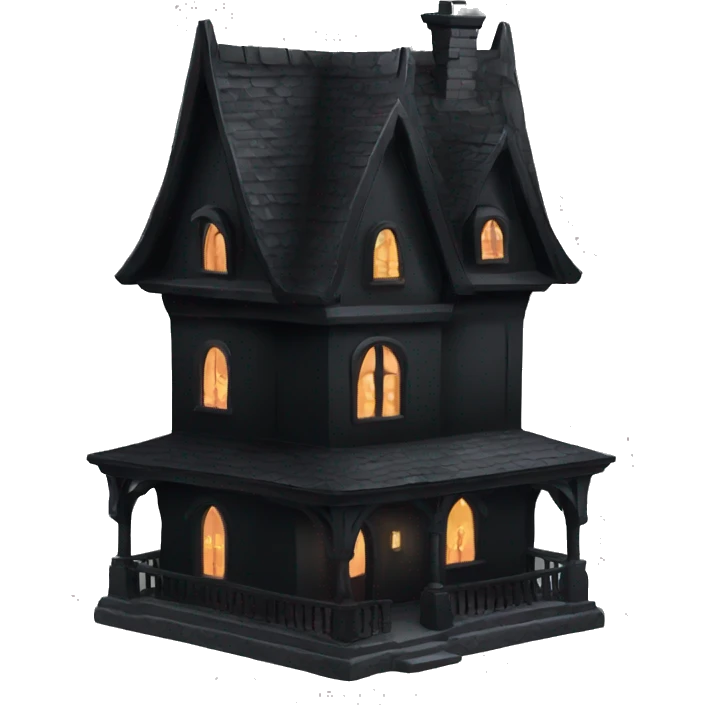 Goth vampire house black emoji