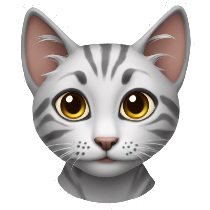 Кошка мейнкун подглядывает из-за угла emoji