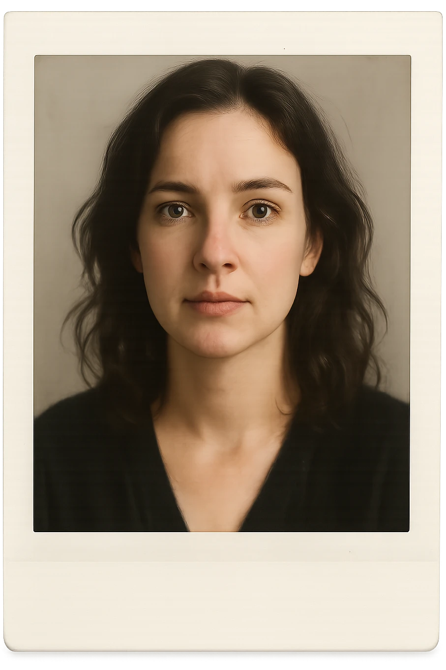 foto polaroid di una donna emoji