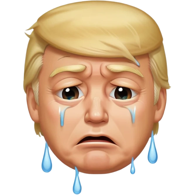 Trump crying emoji