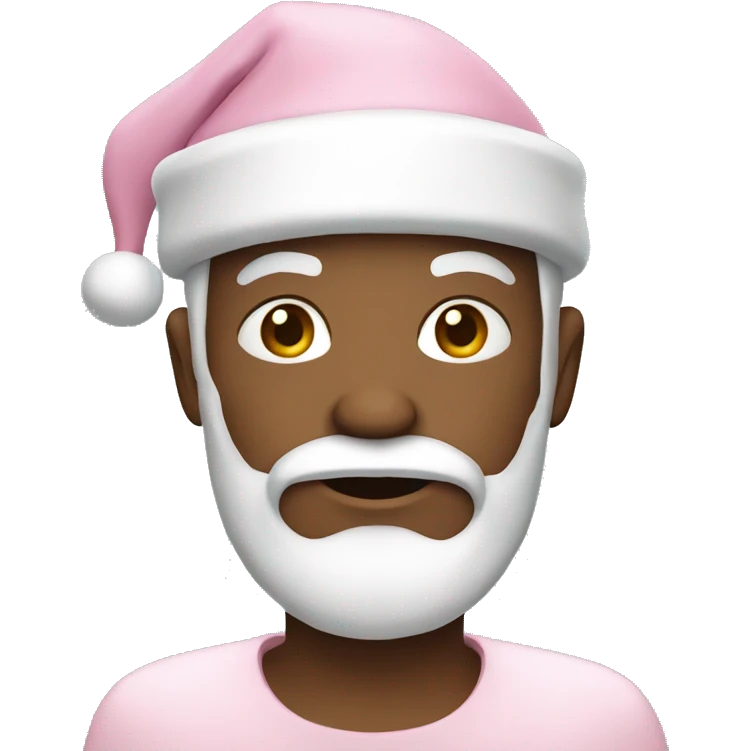 Light pink Santa emoji