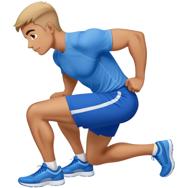 glute-bridges-exercise guy with blue shorts  emoji