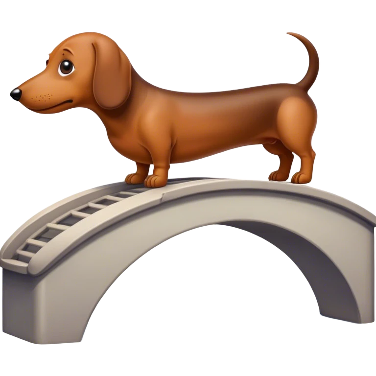 bridge who looks like a dachshund emoji