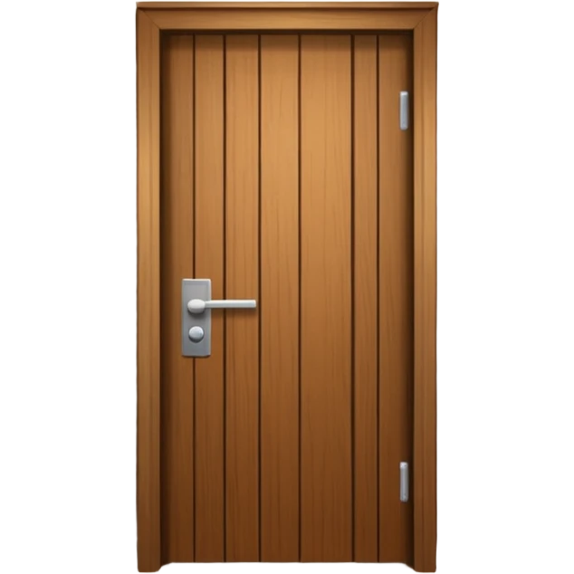 hotel room door modern hallway with spot light up emoji