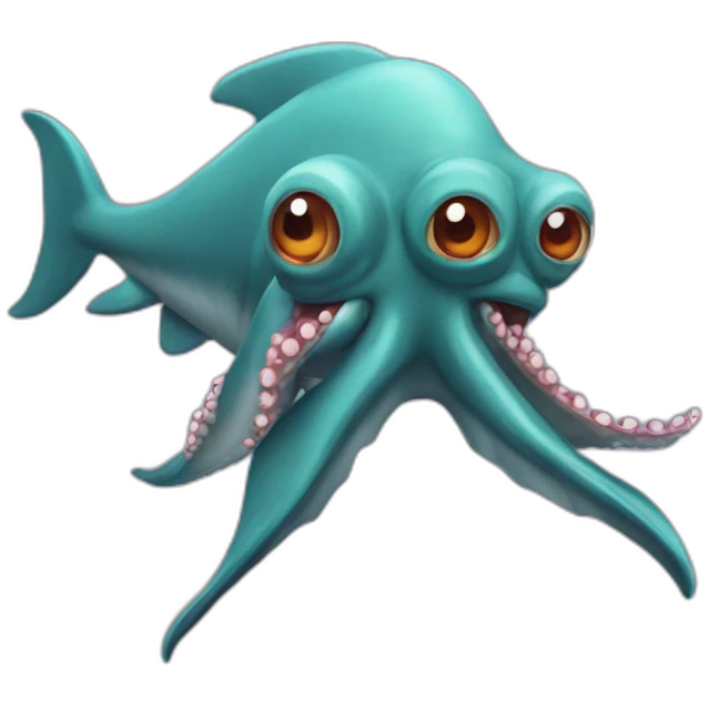 tiburón pulpo emoji