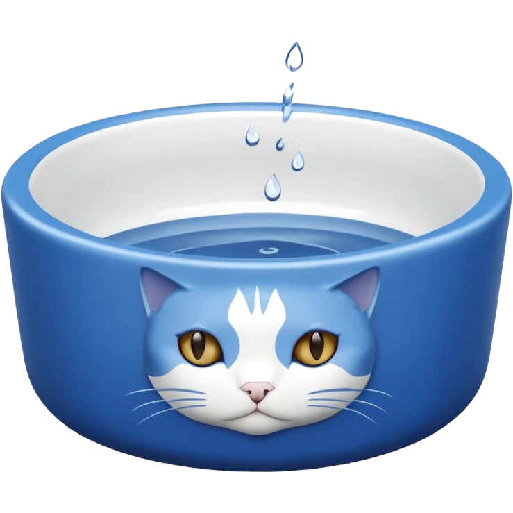A water bowl for cats emoji