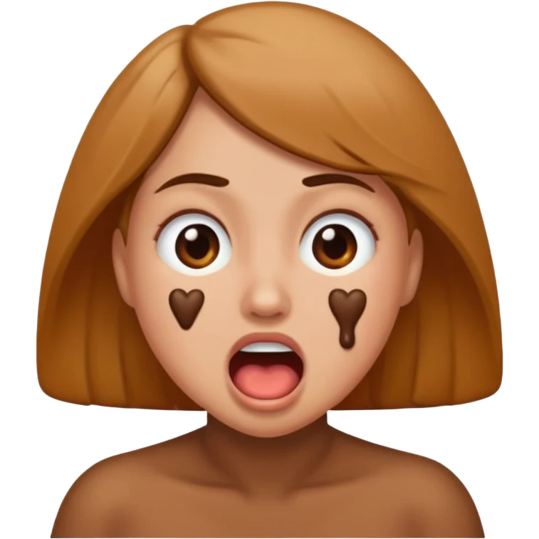 Hyperrealistic poop coming out coming out a woman's butt with her moaning without any irregularities, mutations, or deformities or anything that would make someone believe it's AI. emoji