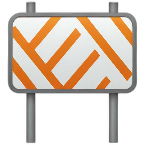 Road sign emoji
