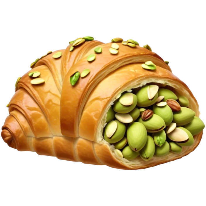 pistachio croissant  emoji