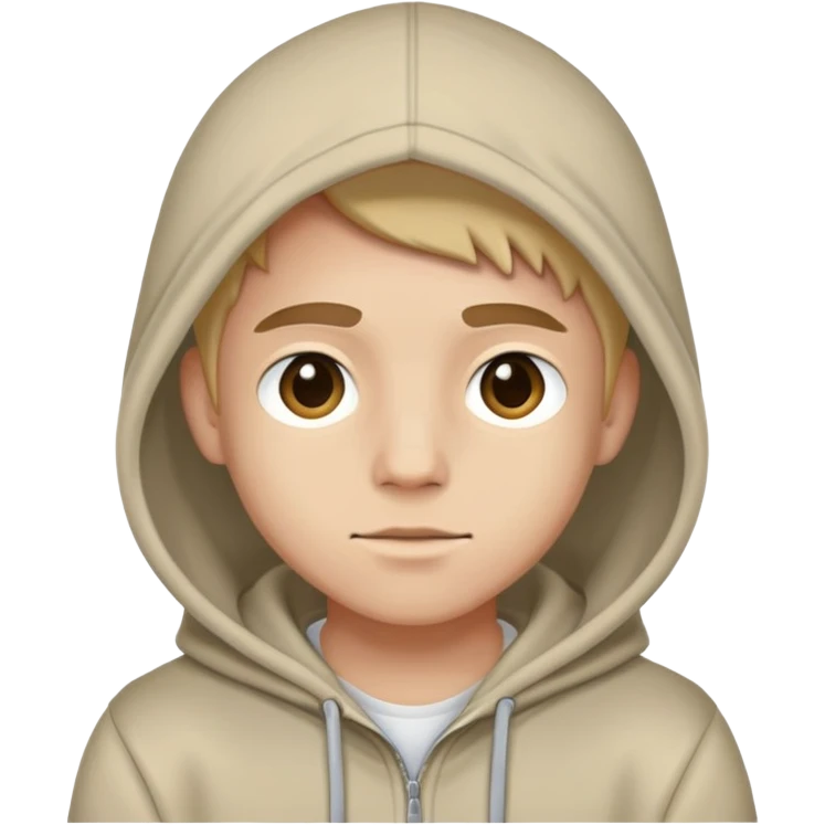 Jordy wearing a hoodie emoji