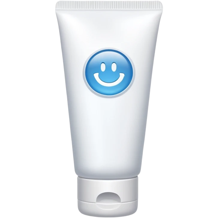 A white lotion paste tube  emoji