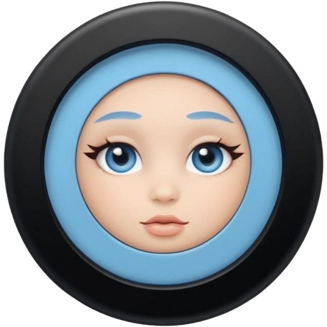 baby blue eyeshadow emoji