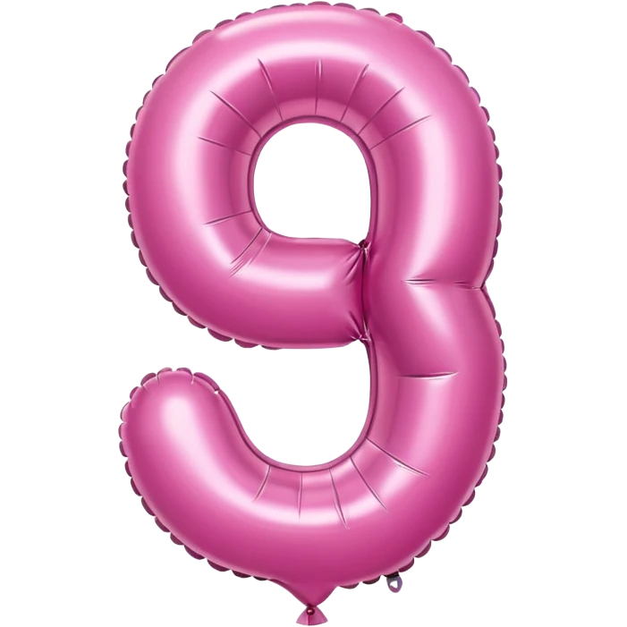 pink number 0 balloon emoji