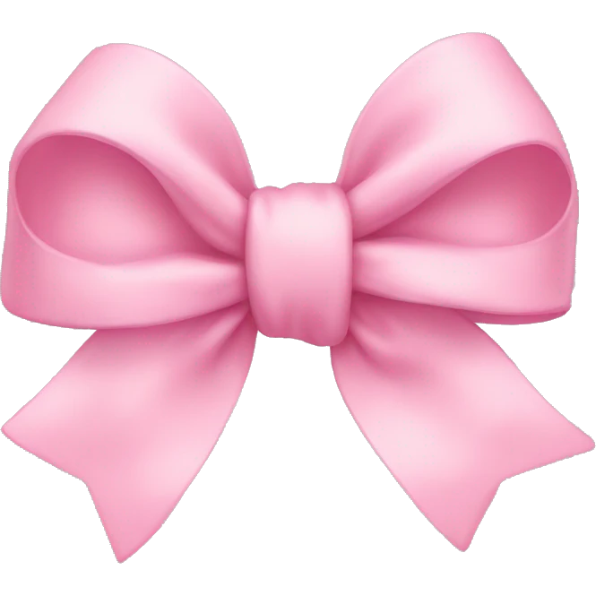 Baby pink bow  emoji
