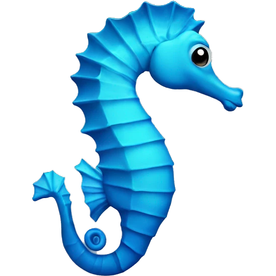 blue seahorse emoji