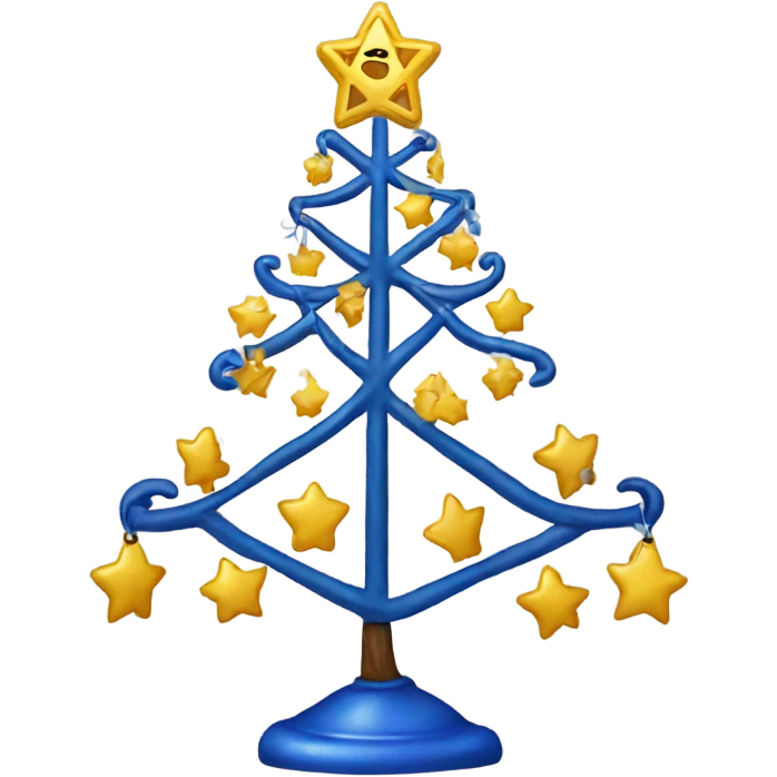Hanukkah Christmas tree emoji