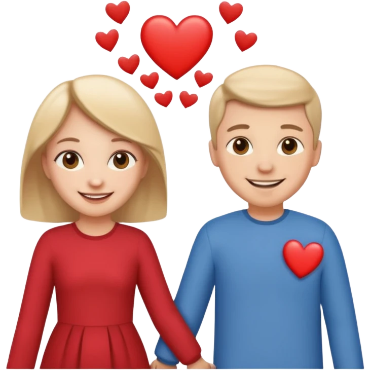 honeymoon with hearts emoji