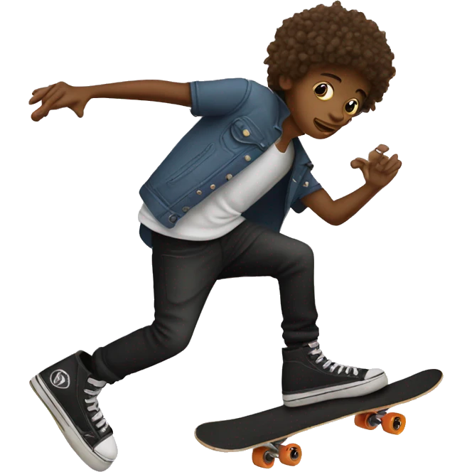 skater boy with bass emoji