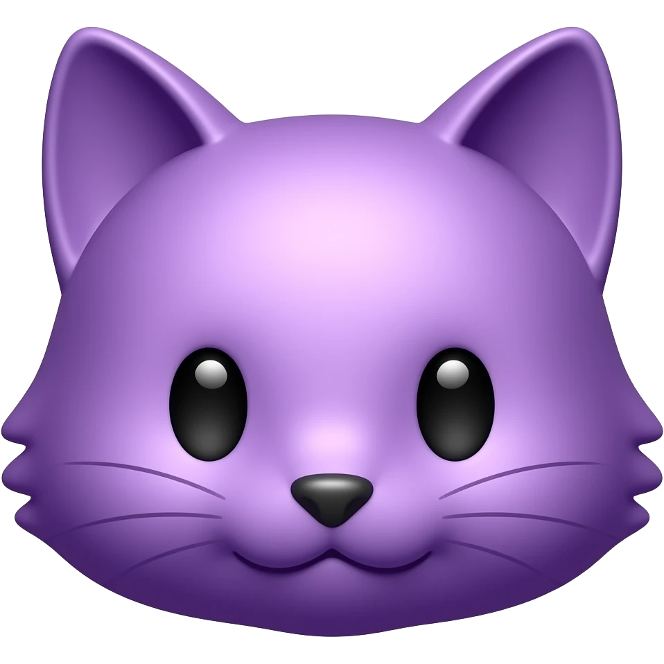 Purple cat ears emoji