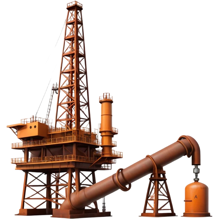 oil rig and gas pipeline emoji