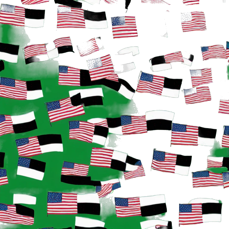 Flag with black green emoji