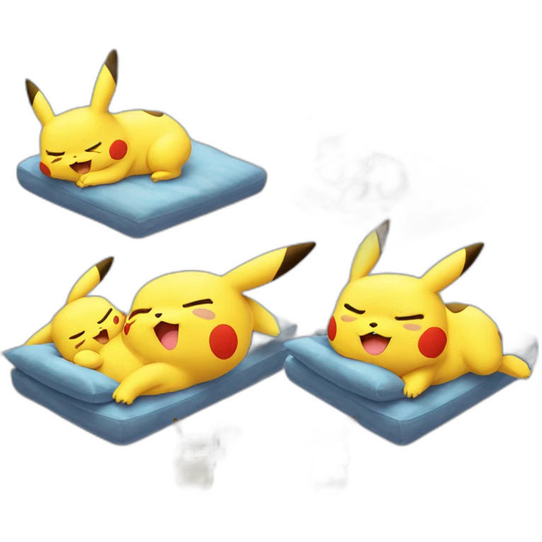 Pikachu qui dort emoji