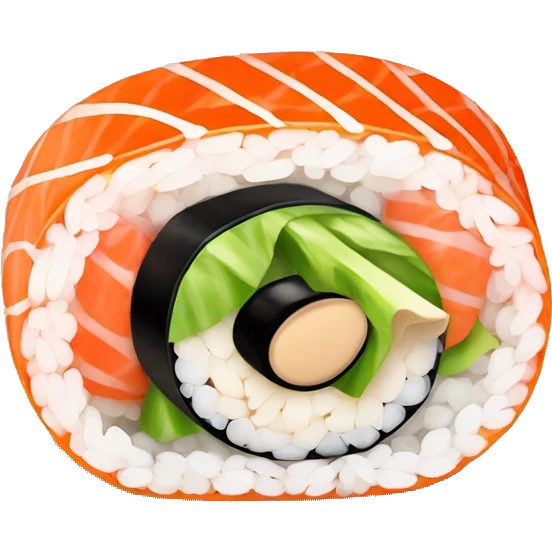 Ebi maki sushi roll emoji