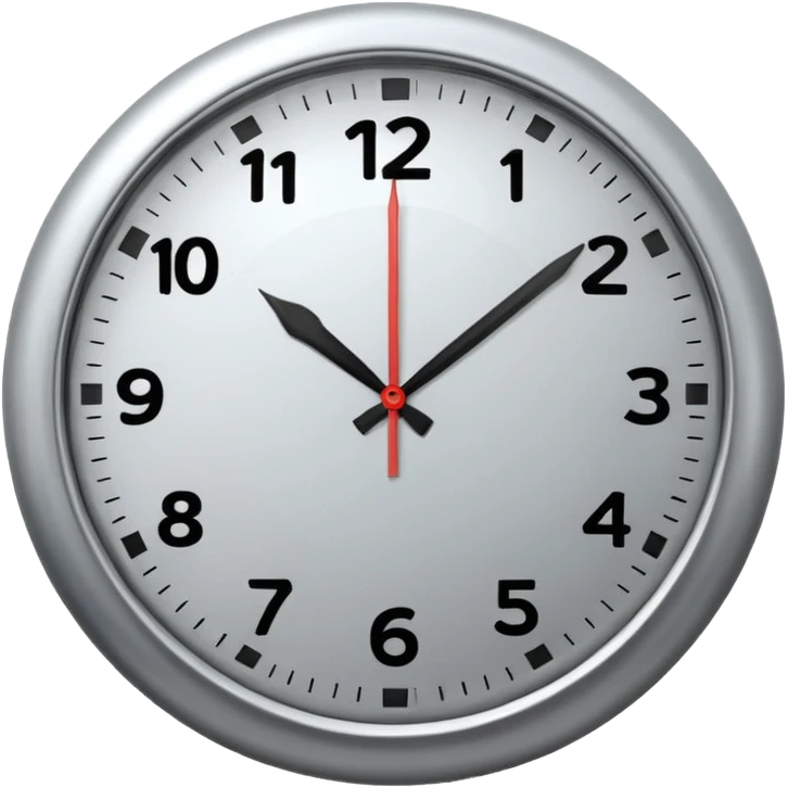 A clock emoji is drawn without any details that would suggest it's a clock. emoji