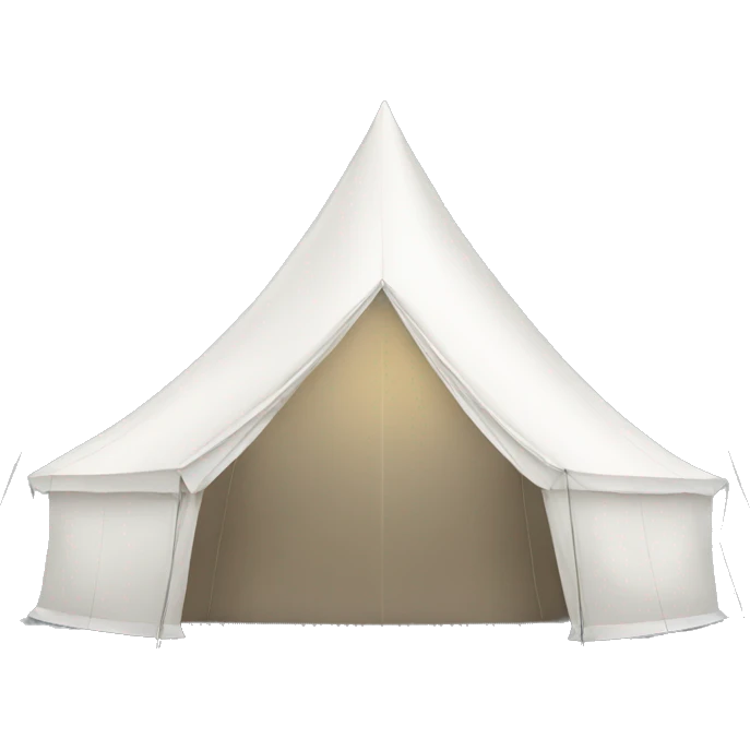 big white tent closed emoji