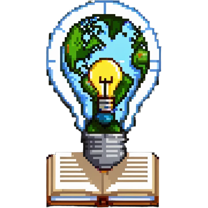 knowledge wiki icon with lightbulb and digital encyclopedia emoji