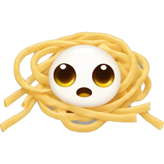 Egg and noodle emoji
