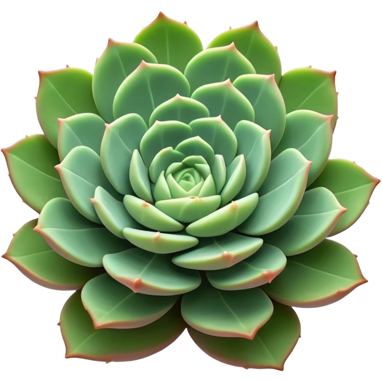 Cinematic Realistic Succulent Emoji, Compact and plump, with fleshy leaves arranged in rosettes of various shapes. The soft, green leaves glow with a gentle radiance, exuding a sense of calm and tranquility. Soft glowing outline, capturing the essence of resilience and beauty in a blossoming succulent! emoji