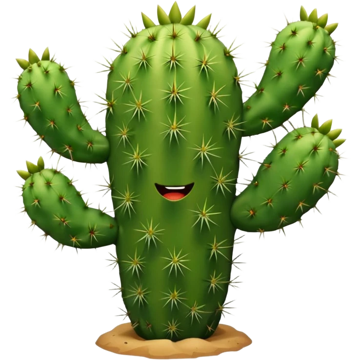 green cactus with arms emoji