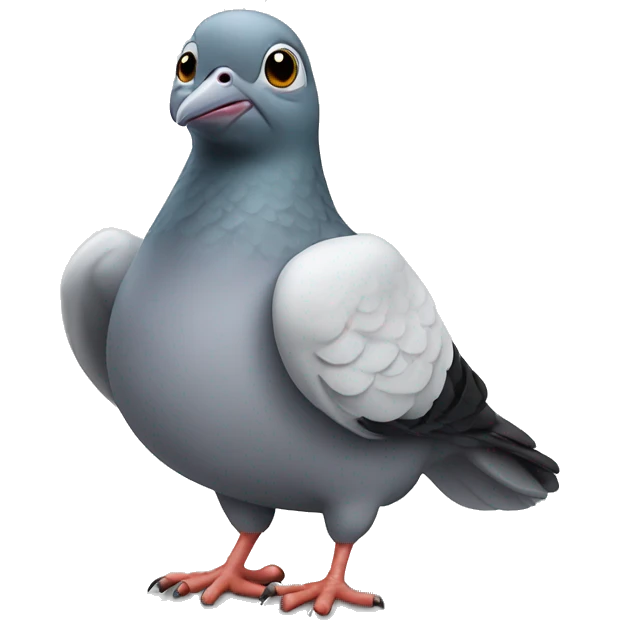 Pigeon with a thumbs up emoji
