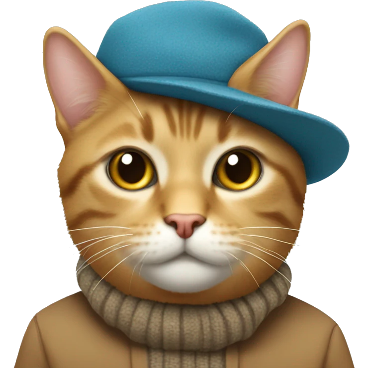 Gato con gorro emoji