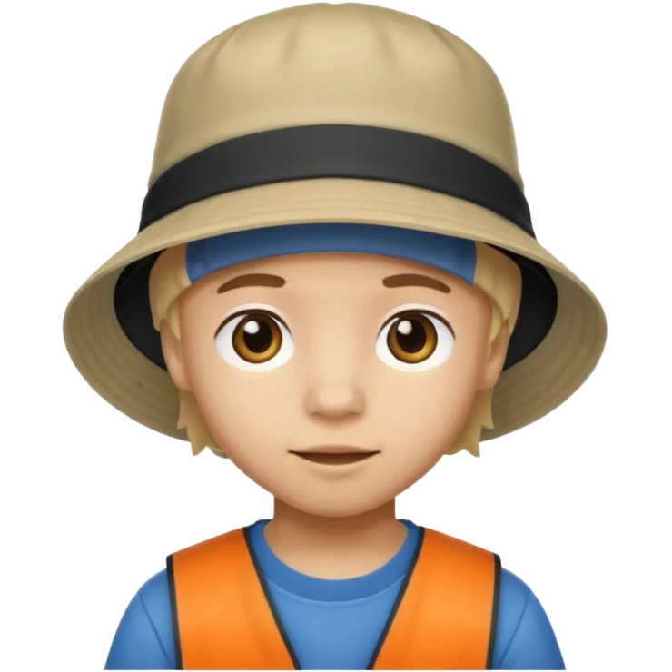 bucket hat kid emoji
